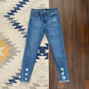 Misha High Rise Destructed Ankle Skinny Jean